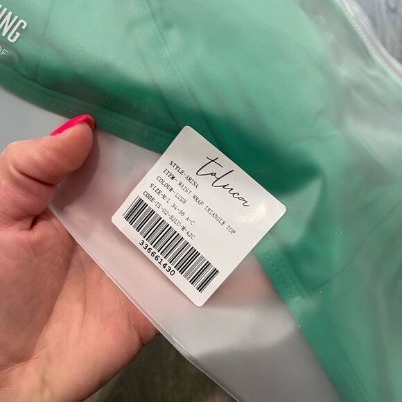 NWT Toluca Amina Bikini Top Waist Wrap Triangle Lush Size M/L - Picture 5 of 7